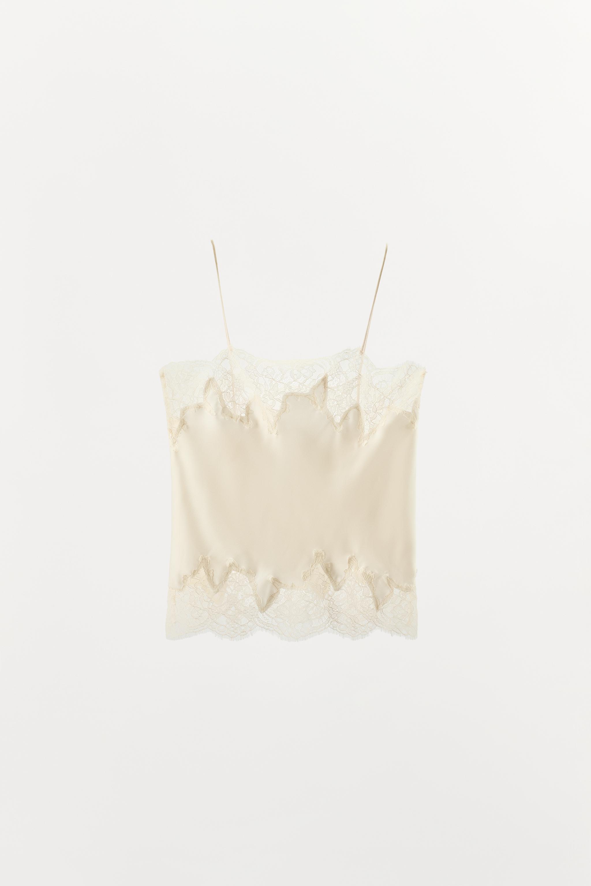 TOP STYLE LINGERIE SATINÉ DENTELLE